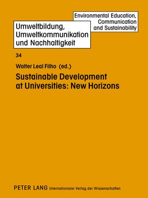 cover image of Sustainable Development at Universities